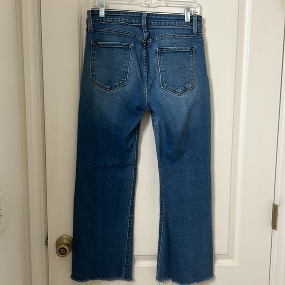 JustBlack Medium Blue Rough Hem Boot Cut Jean Sz 29 - Picture 13 of 14